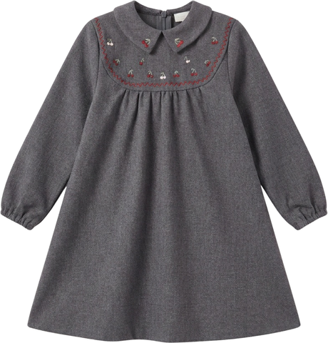 Jolie Capri Girls Embroidered Cherry Dress - WB6CY3112D