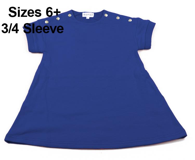 Bopop Girls Snap Dress - L800 Royal Blue / 16 Bopop Girls Snap Dress - L800 Royal Blue / 16