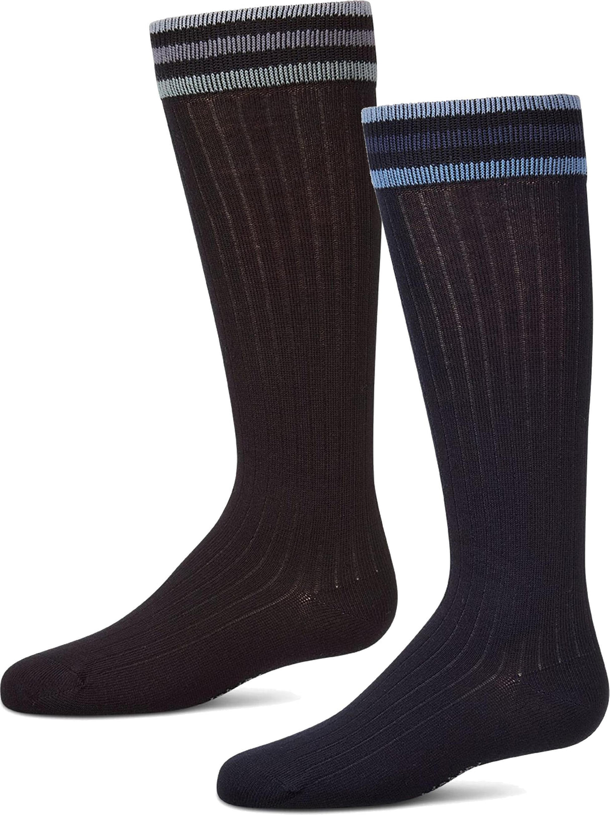 Memoi Girls Cozy Stripe Knee Socks - MKF-7262