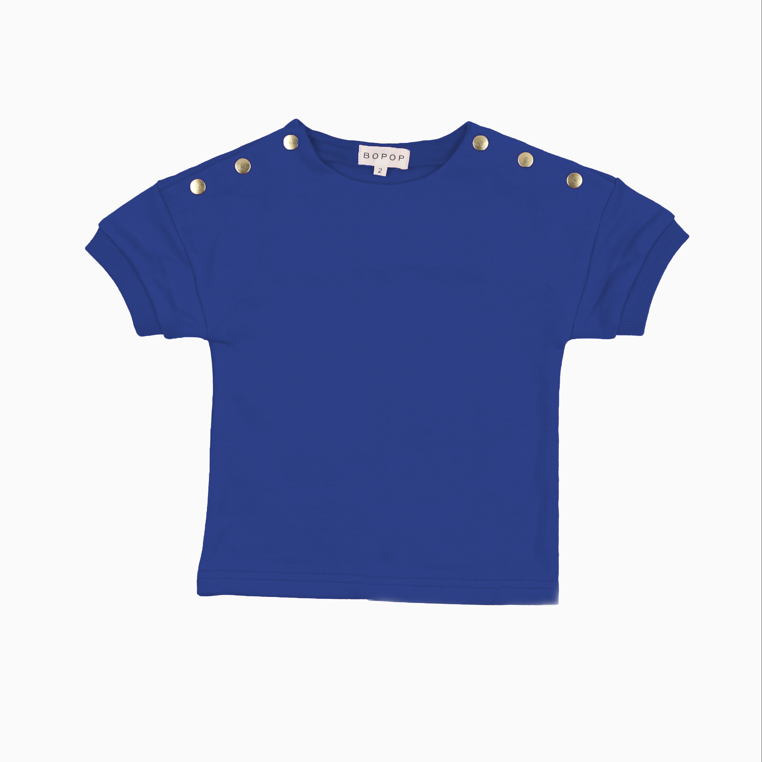 Bopop Snap Tee - Royal Blue Bopop Snap Tee - Royal Blue