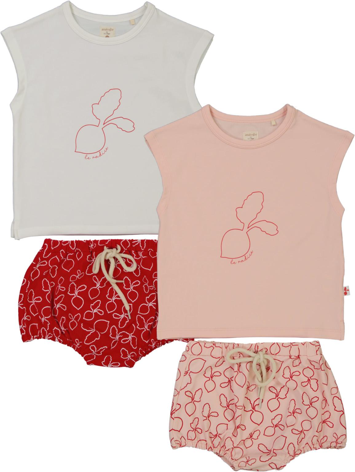 Analogie by Lil Legs Radish Collection Baby Toddler Girls Outfit