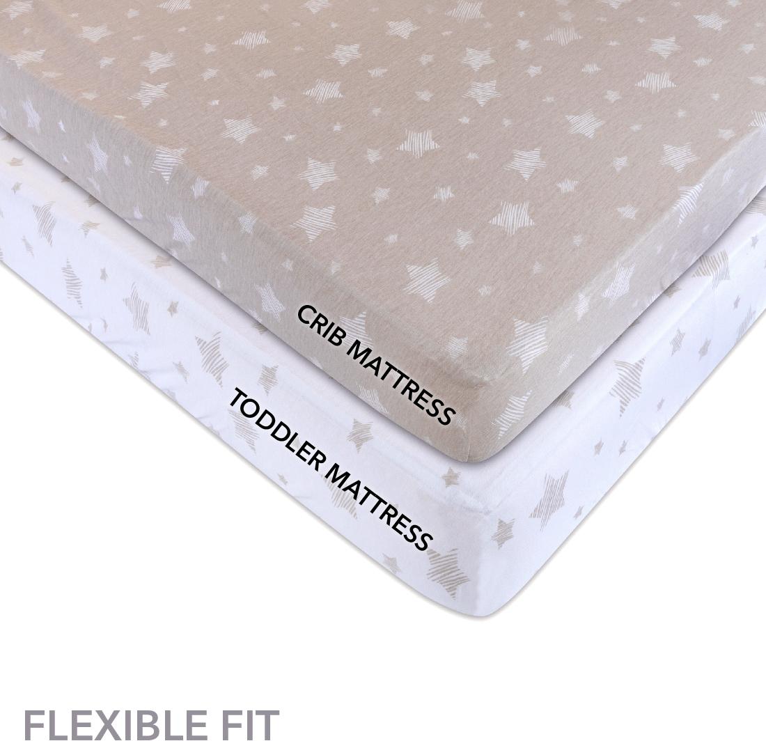 Ely's & Co Drawn Star Crib Sheet 2 Pack