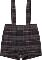 Space Gray Boys Plaid Overall - WB6CY3145O