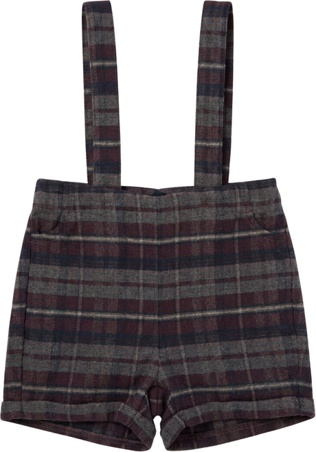 Space Gray Boys Plaid Overall - WB6CY3145O