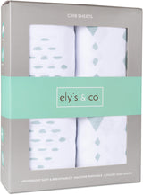 Ely's & Co Diamond Print Crib Sheet 2 Pack