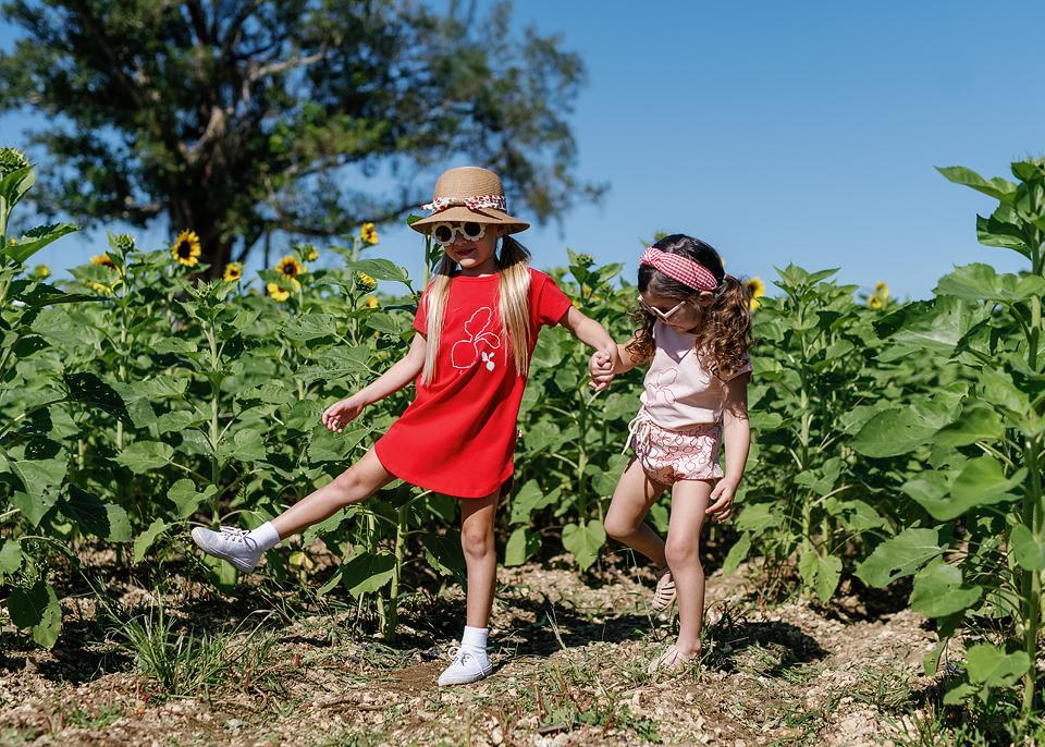 Analogie by Lil Legs Radish Collection Girls Short Sleeve Dress