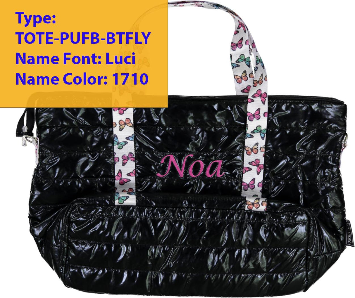Top Trenz Tote Bag - TOTE-PUFB-BTFLY