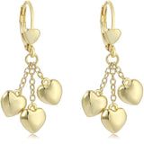 Tiny Gem Girls Dangle Heart Earring - TG5012