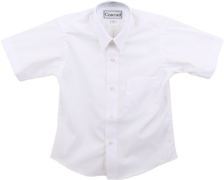 Concord Boys Short Sleeve White Dress Shirt