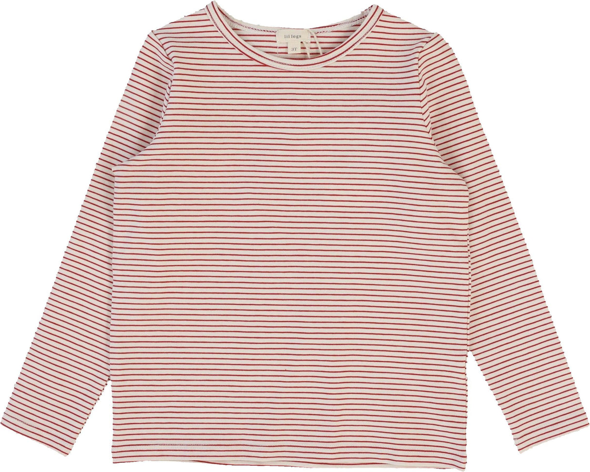 Lil Legs Short Sleeve Stripe Tee - Neon Pink Lil Legs Short Sleeve Stripe Tee - Neon Pink