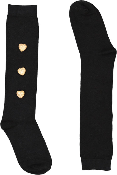 BlinQ Girls Quilted Heart Knee Socks - 904