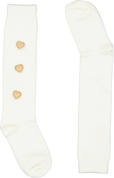 BlinQ Girls Quilted Heart Knee Socks - 904