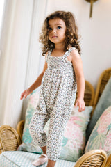 Lil Legs Dressy Loungewear Collection Baby Girls Smocked Bubble Romper - SBRMP
