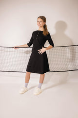 Three Bows Girls Ribbed Camp Skirt