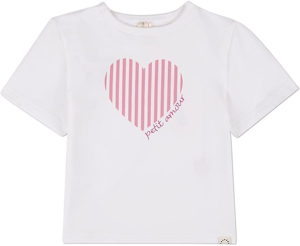 MiniMoi by Memoi Girls Heart Short Sleeve T-shirt - ITT10132