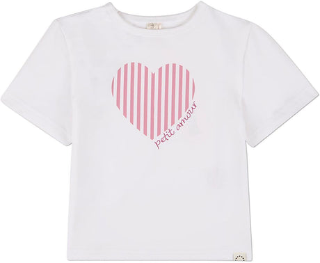 MiniMoi by Memoi Girls Heart Short Sleeve T-shirt - ITT10132