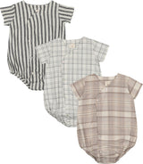Analogie by Lil Legs Shabbos Collection Baby Toddler Boys Side Button Romper