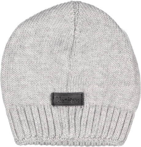 Maniere Unisex Baby Wool Blend Knit Hat with Double Snap for Pompoms
