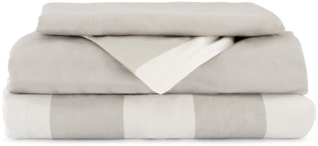 Shinu 4 Piece Cotton Linen Set - Striped