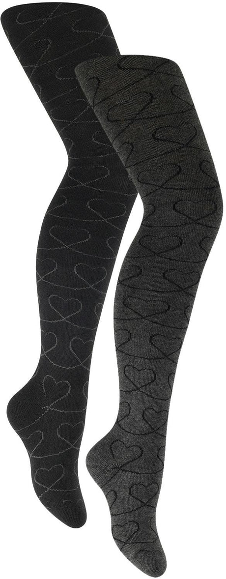 Zubii Girls Doodle Hearts Cotton Tights - 937