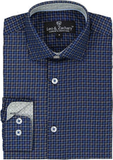 Leo & Zachary Boys Long Sleeve Dress Shirt - 5958
