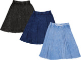 Cabana Girls Mineral Wash A-line Ribbed Skirt - C-13225