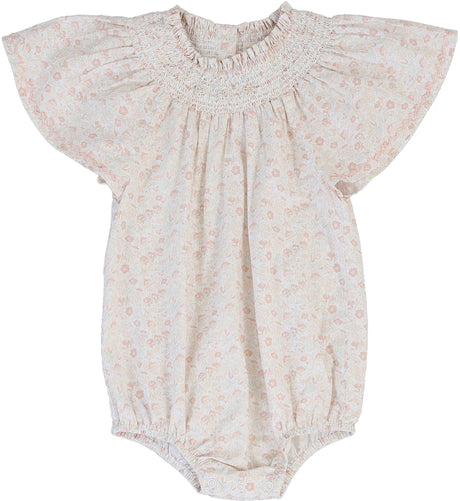 Analogie by Lil Legs Sunny Blossoms Collection Baby Girls Flutter Romper - SFR