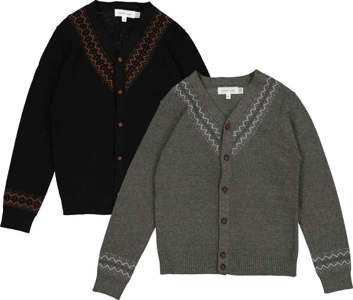 Charlotte & George Boys Textured Cardigan - WB6CP7441