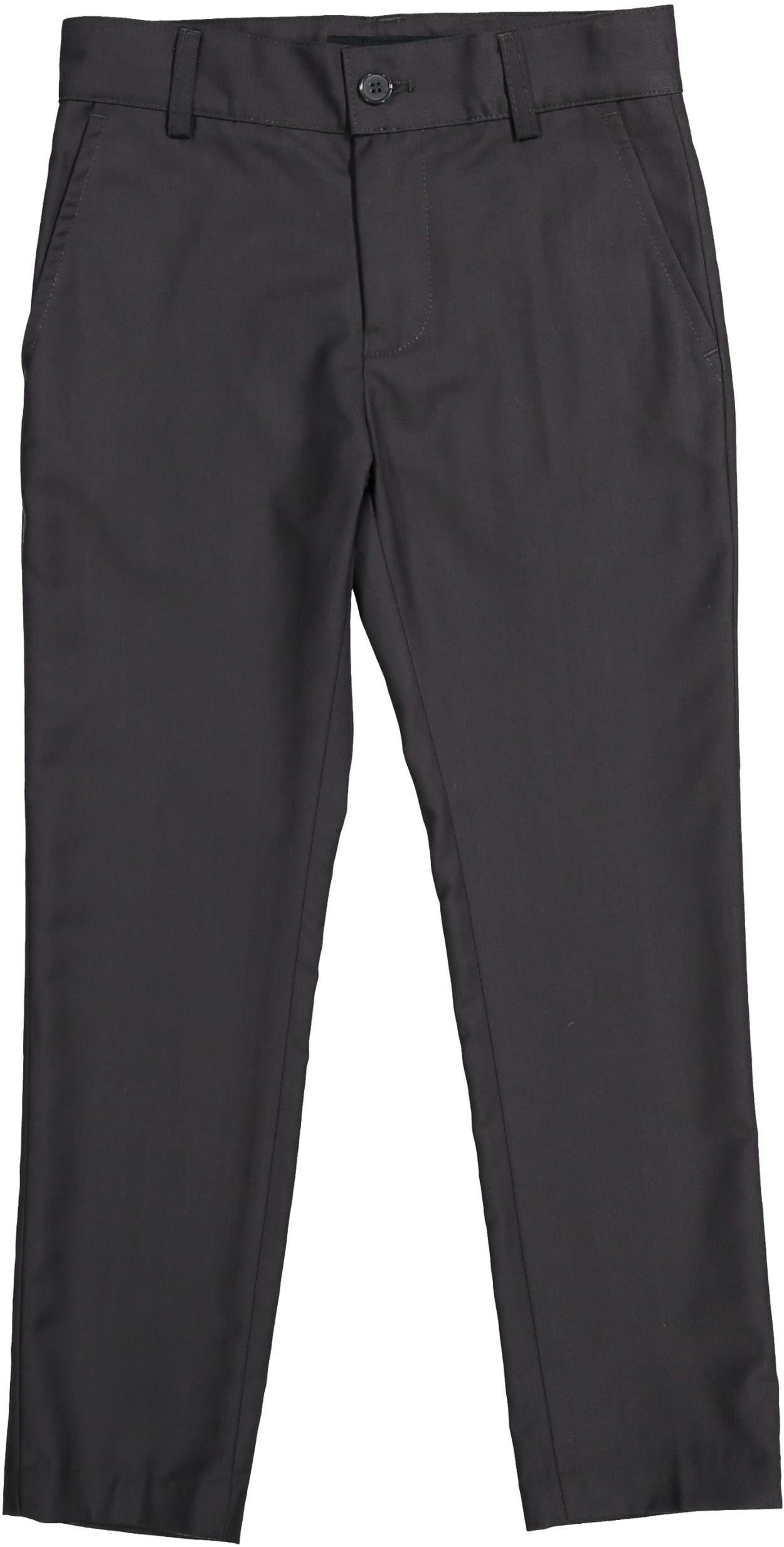 Hombre NinoCorona HalfO’Alls Pants/Black Boys Black Trousers Kids Zip & Clip with Half Elastic Waist
