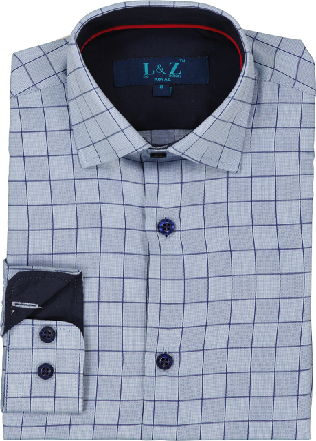 L & Z Royal Boys Long Sleeve Dress Shirt - 5954