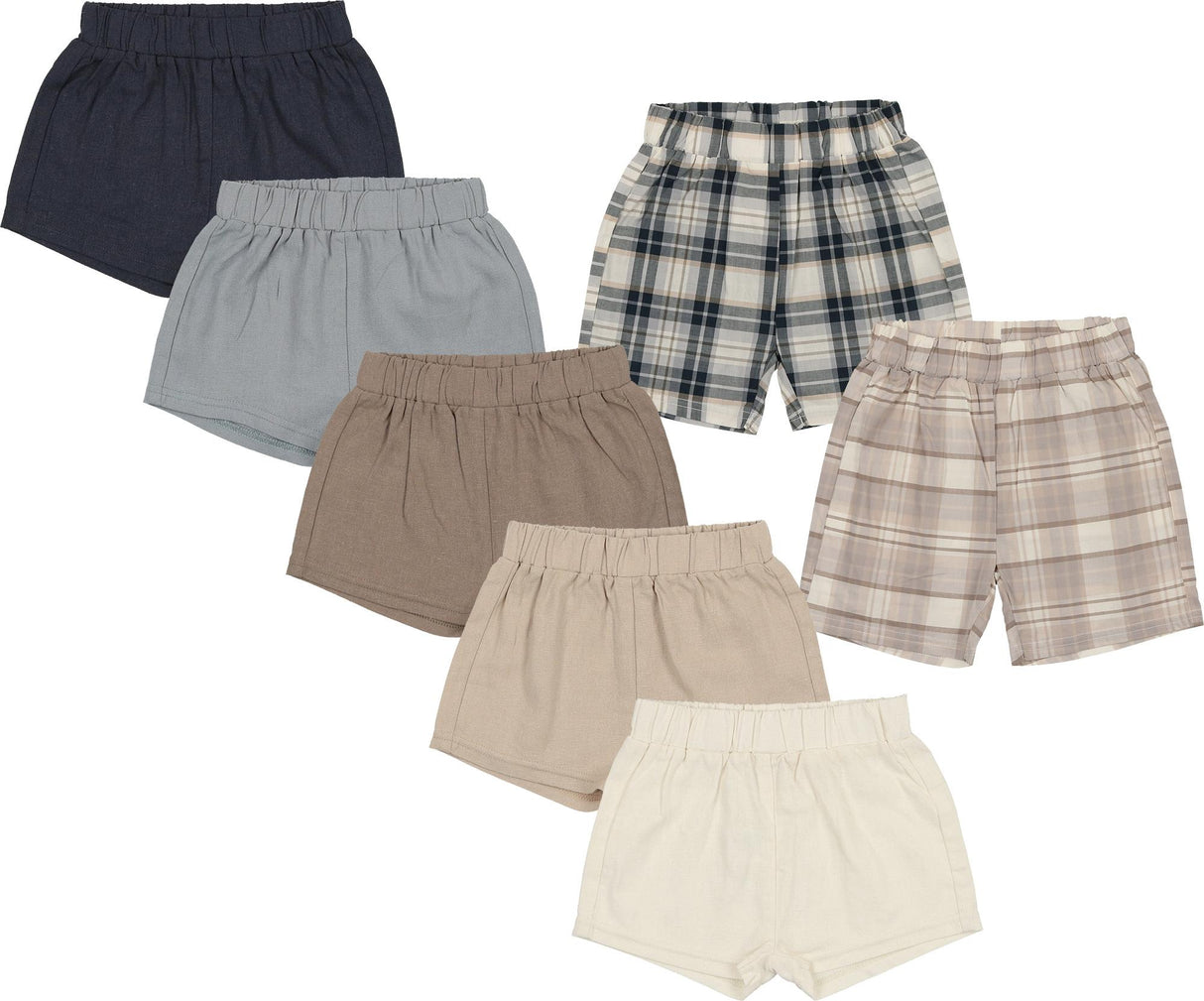 Analogie by Lil Legs Shabbos Collection Boys Linen Pull On Dress Shorts