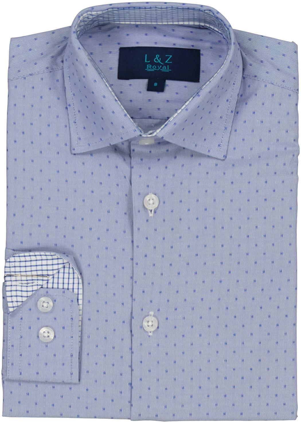 L & Z Royal Boys Long Sleeve Dress Shirt - 5976