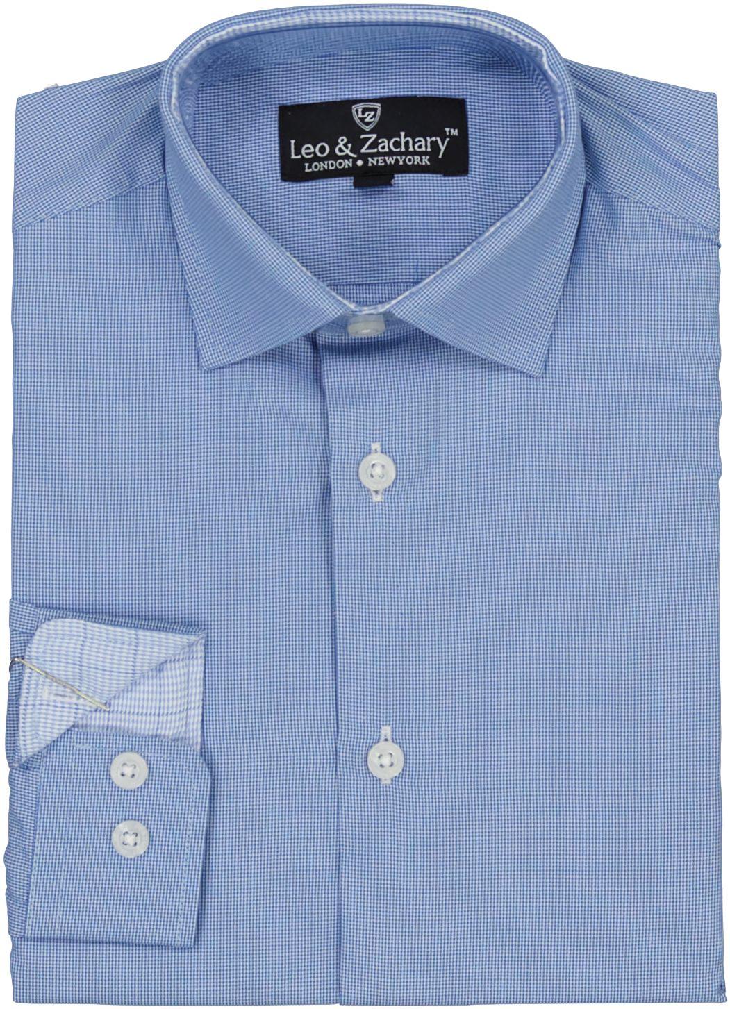 Leo & Zachary Boys Long Sleeve Dress Shirt - 5968