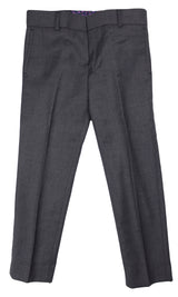 T.O. Collection Boys Charcoal with Burgundy Contrast Stitch Suit Separates - 1129-602-CS