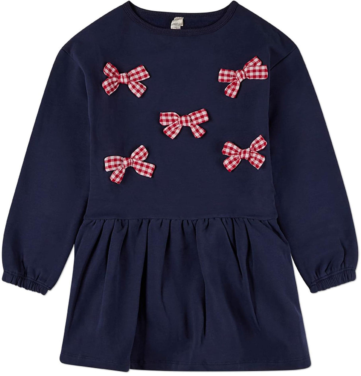 MiniMoi by Memoi Girls Gingham Bows Dress - IQP10534