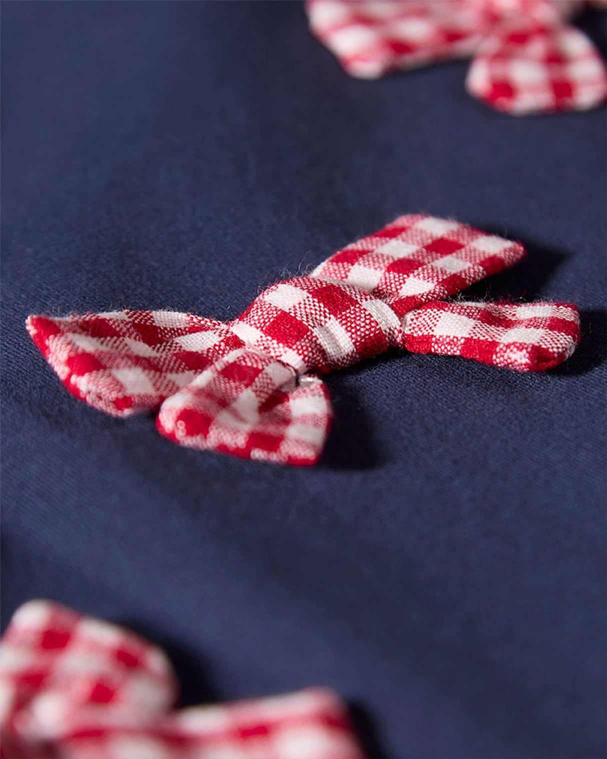 MiniMoi by Memoi Girls Gingham Bows Dress - IQP10534