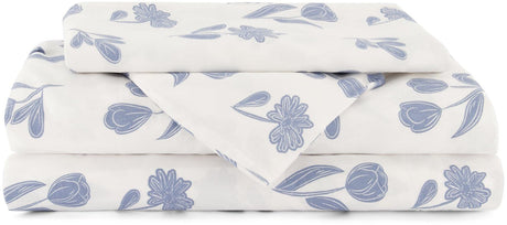 Shinu 4 Piece Cotton Linen Set - Floral