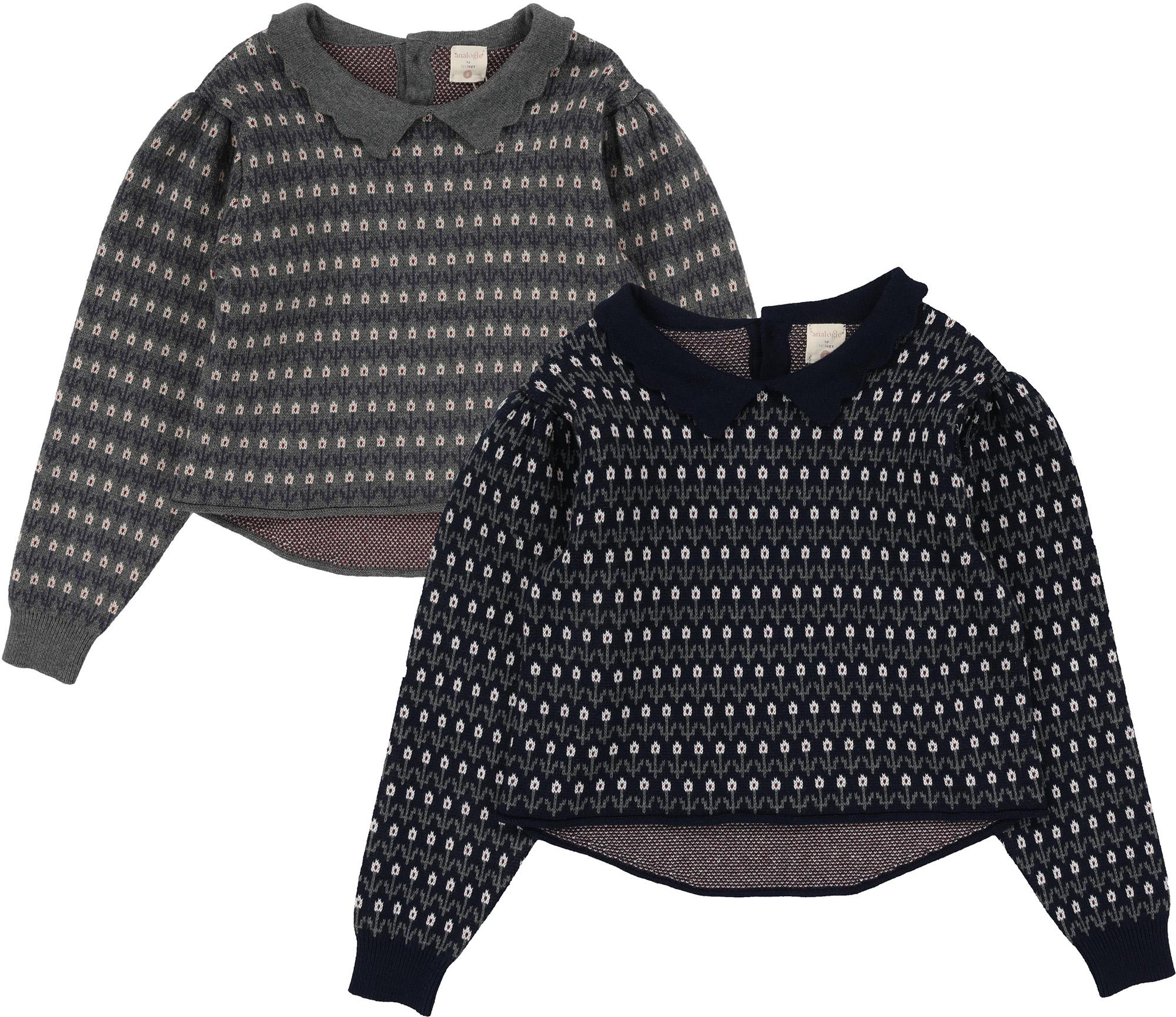 Analogie by Lil Legs Multi Knit Collection Girls Floral