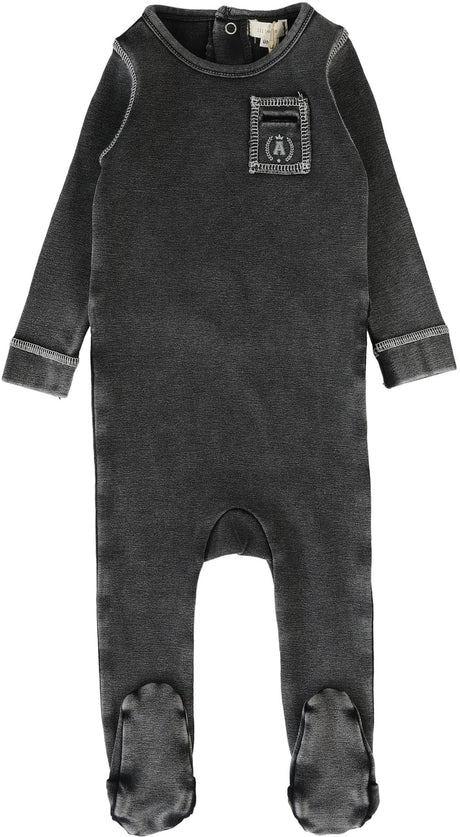 Lil Legs Wardrobe Staple Collection Baby Boys Pocket Cotton Stretchie - CFT
