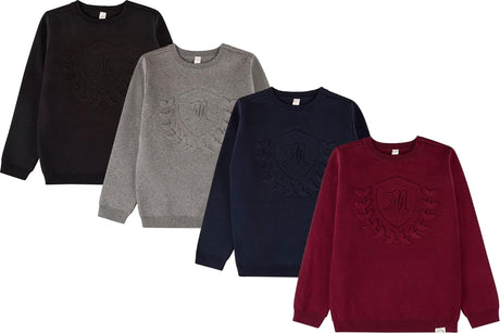 MiniMoi by Memoi Boys Crest Sweater - IFP10544