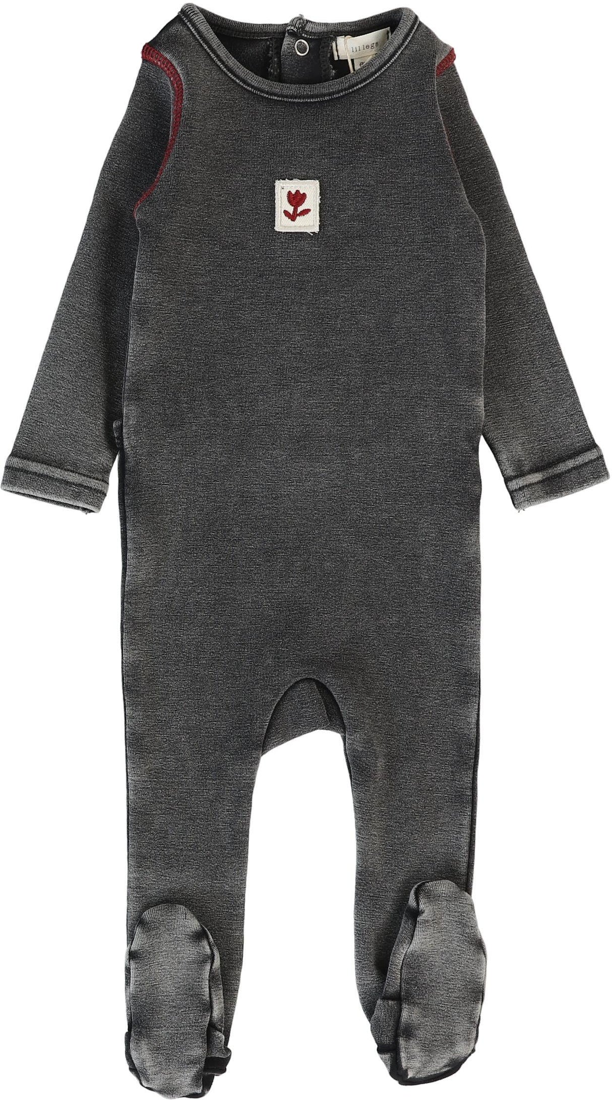 Lil Legs Wardrobe Staple Collection Baby Girls Contrast Cotton Stretchie - CFT