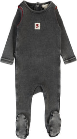 Lil Legs Wardrobe Staple Collection Baby Girls Contrast Cotton Stretchie - CFT