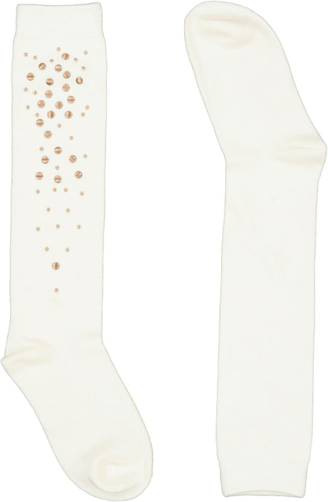 BlinQ Girls Copper Dots Knee Socks - 901