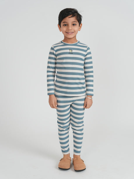 Whipped Cocoa Boys Girls Lemonade Ribbed Cotton Pajamas - SB6CY2977E