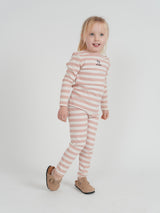 Whipped Cocoa Boys Girls Lemonade Ribbed Cotton Pajamas - SB6CY2977E