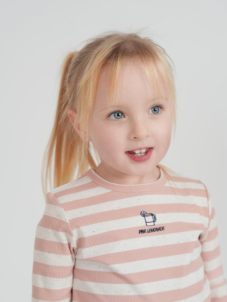 Whipped Cocoa Boys Girls Lemonade Ribbed Cotton Pajamas - SB6CY2977E