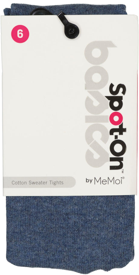 Spot On Basics Girls Solid Cotton Sweater Tights - SP-3400