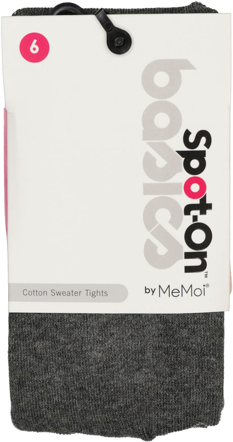 Spot On Basics Girls Solid Cotton Sweater Tights - SP-3400