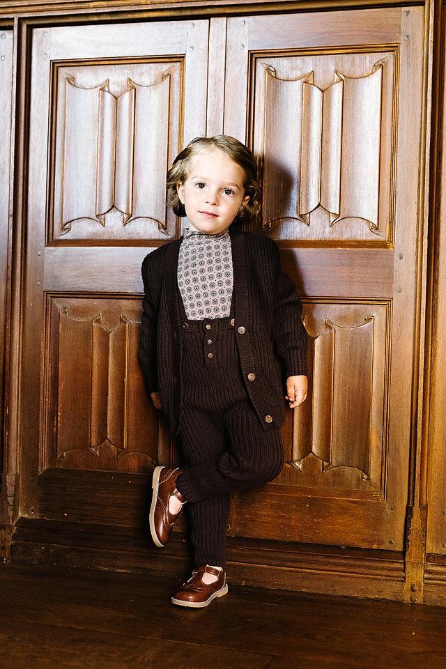 Analogie by Lil Legs Signature Collection Boys Girls Rib Knit Overall - AF26R619