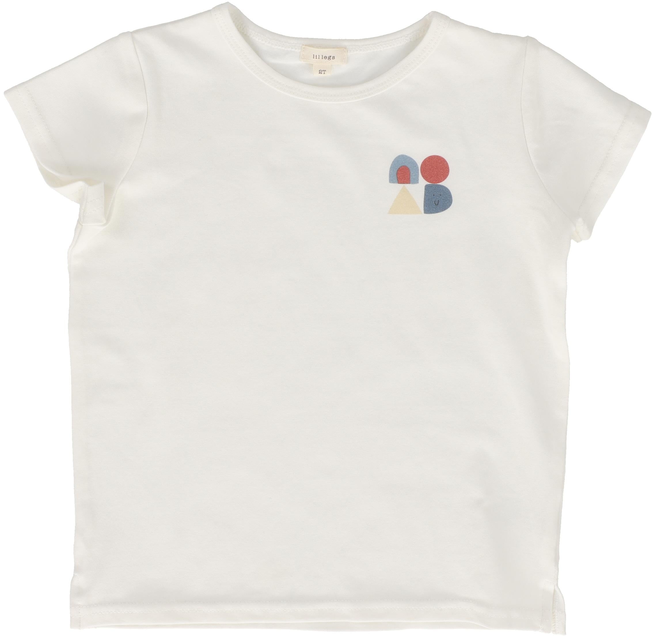 Lil Legs Boys Geometric Tee - White Lil Legs Boys Geometric Tee - White